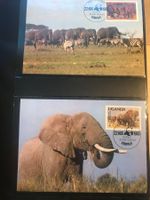 WWF Uganda 1983 Satz Elefanten Maximumkarten