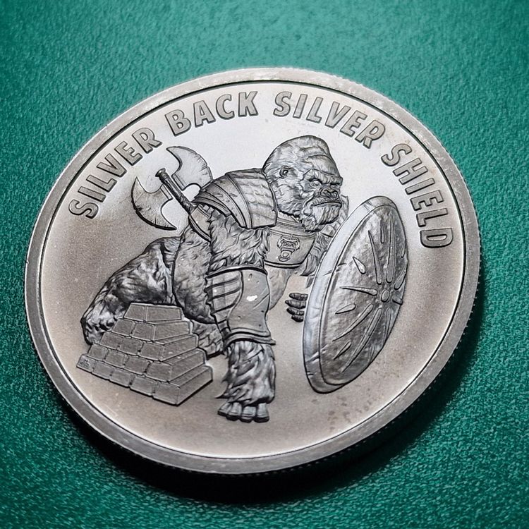 1 Oz Silver / 1 Silberunze Silver Shield, Silver Back (Gebraucht) in ...