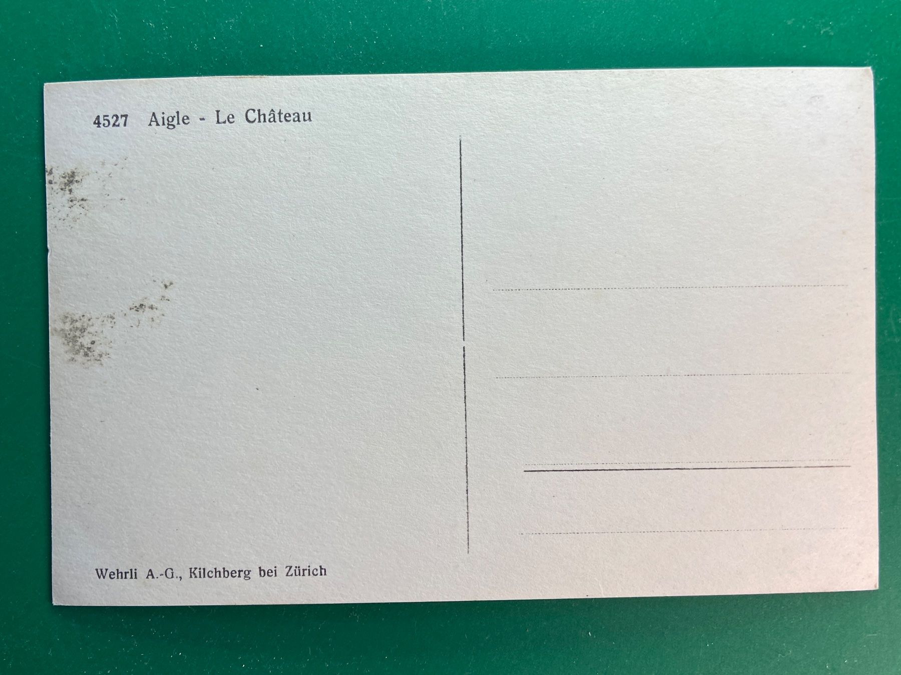 Cartoline postali: Aigle - Le Château – Usato da Steg VS venduto da _vinci_ 1