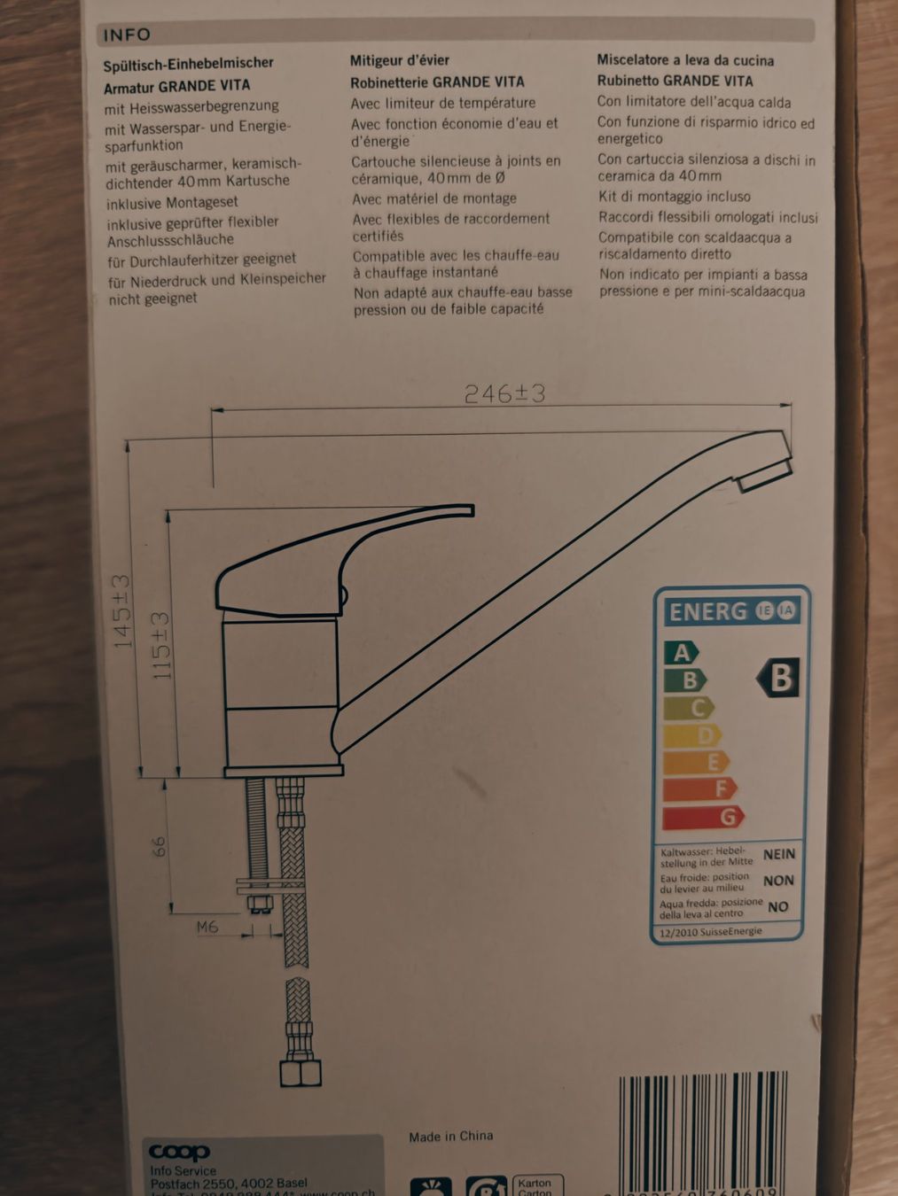 Armaturen: Hochwertiger Wasserhahn Chrom Einhebelmischer Coop – Neu und originalverpackt aus Eiken von wistar21 1