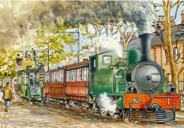 IRELAND - locomotive à vapeur - Cork & Muskerry Railway 38p