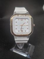 Montre/bracelet 24,5 cm  en silicone Pin Time, cadran /4 cm