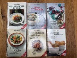 6 x BETTY BOSSI Kochbücher - Rezepte die sicher gelingen 