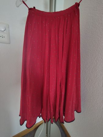 Guarnera Vintage Rock aus Seide rot Gr. XS
