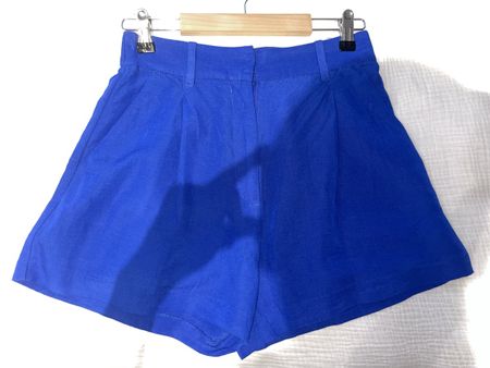 Kurze Hose blau Grösse 36 Leinenmix guter Zustand