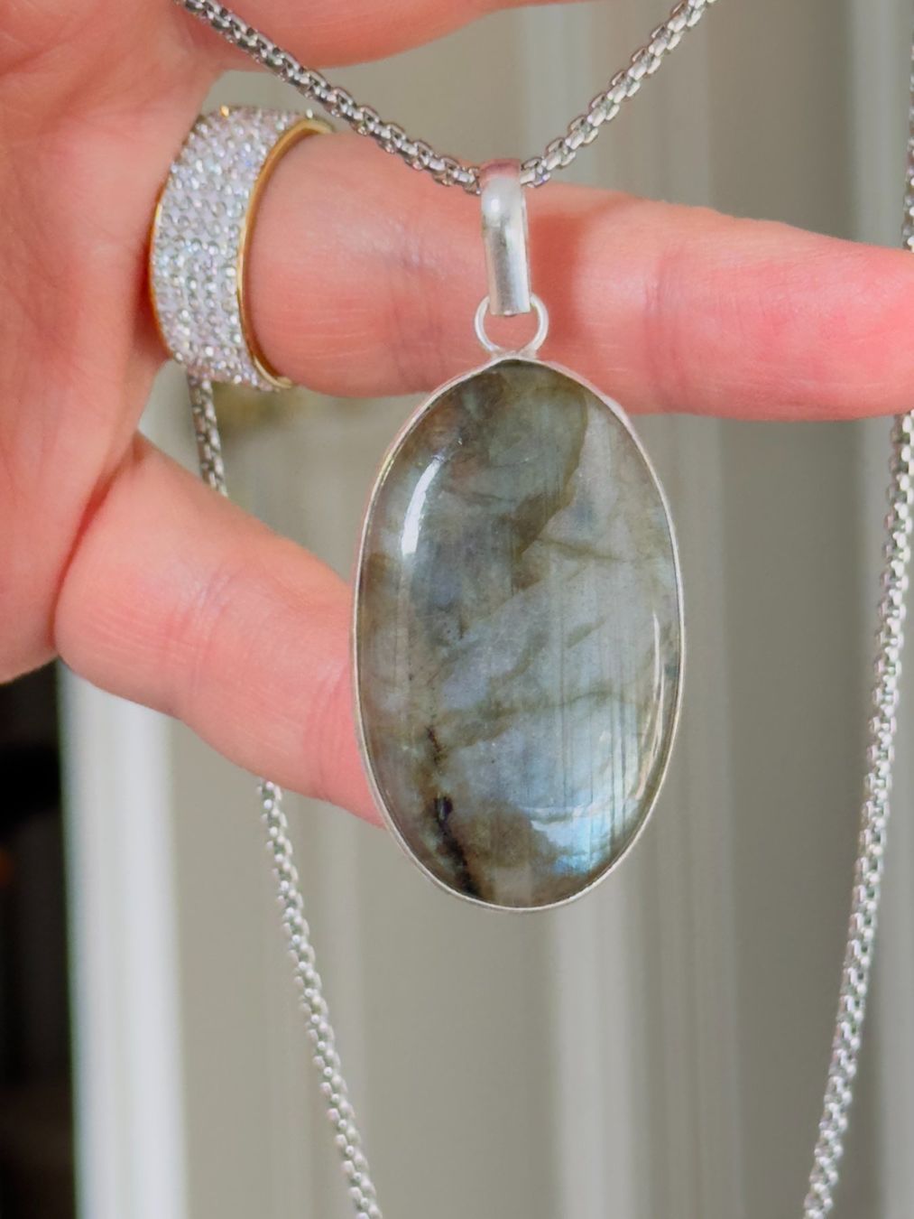 Catenine: Labradorite necklace – Nuovo e nell'imballaggio originale da Genève venduto da AGBERG 4