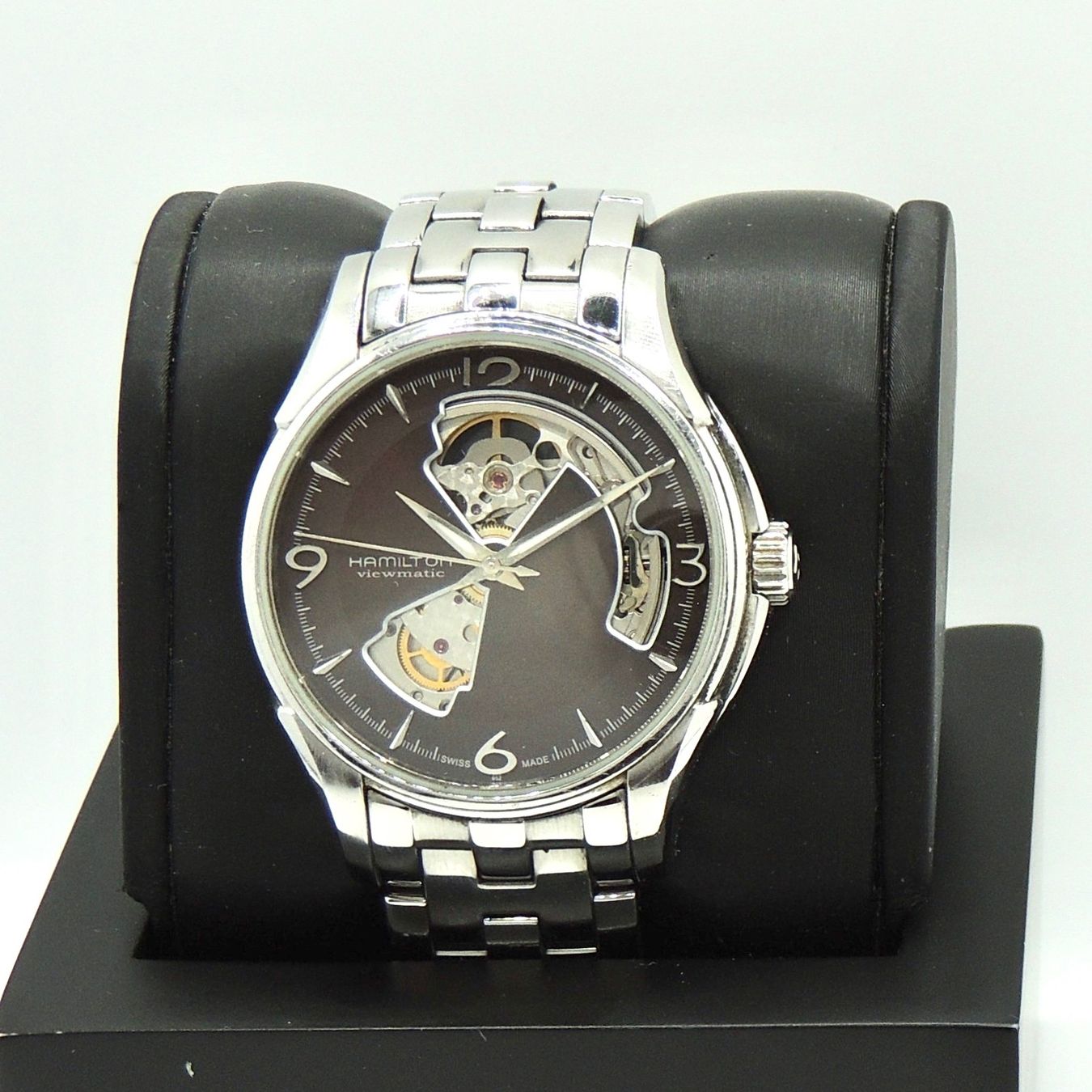 Hamilton Orologi: Montre Hamilton Jazz Master Open Heart Brown Dial – Usato da Lausanne venduto da DuGoutetdesCouleurs
