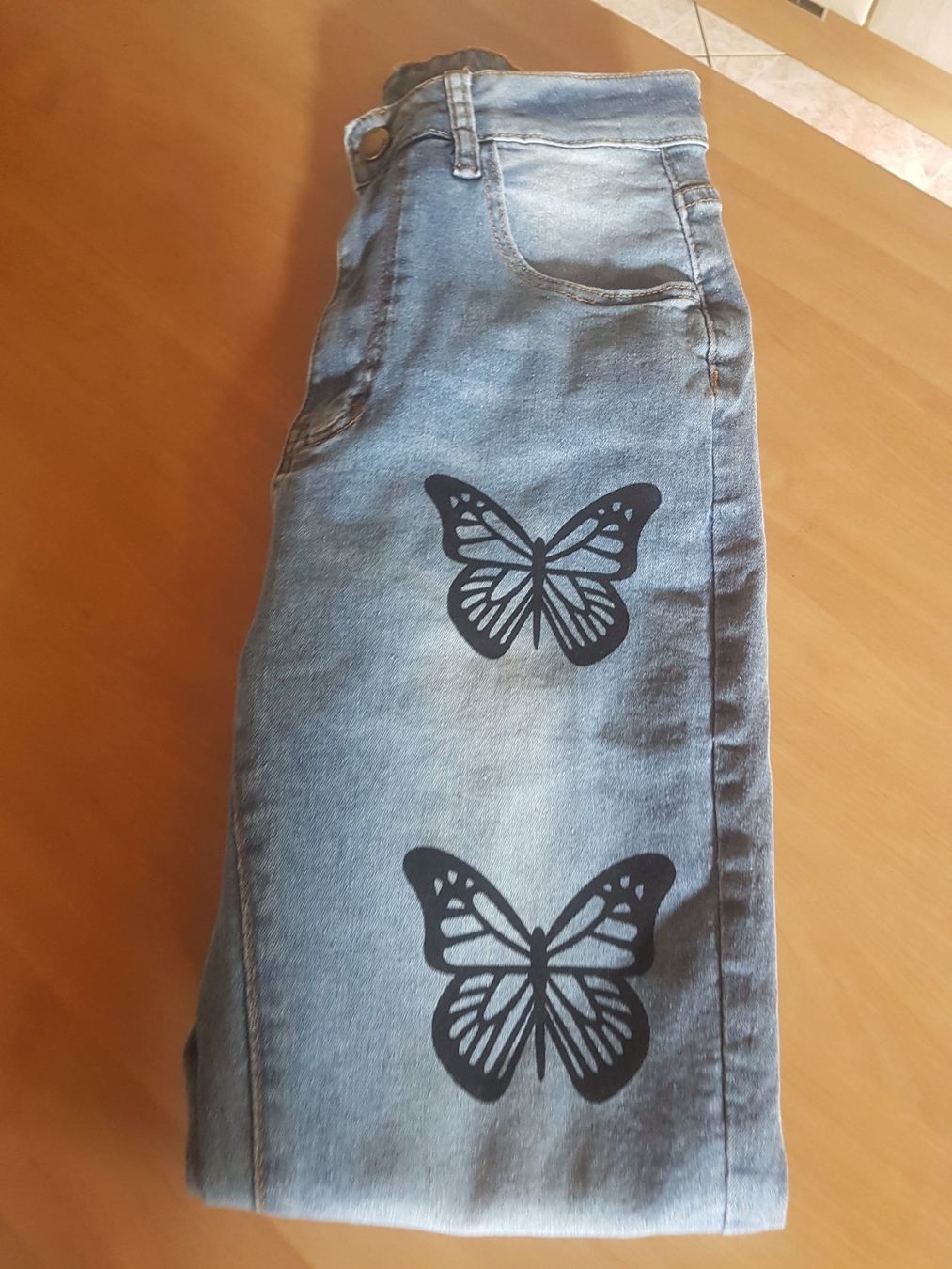 Jeans: Pantalon jeans bleu taille S 85% coton – Usato da Villiers venduto da san_jn5w 7