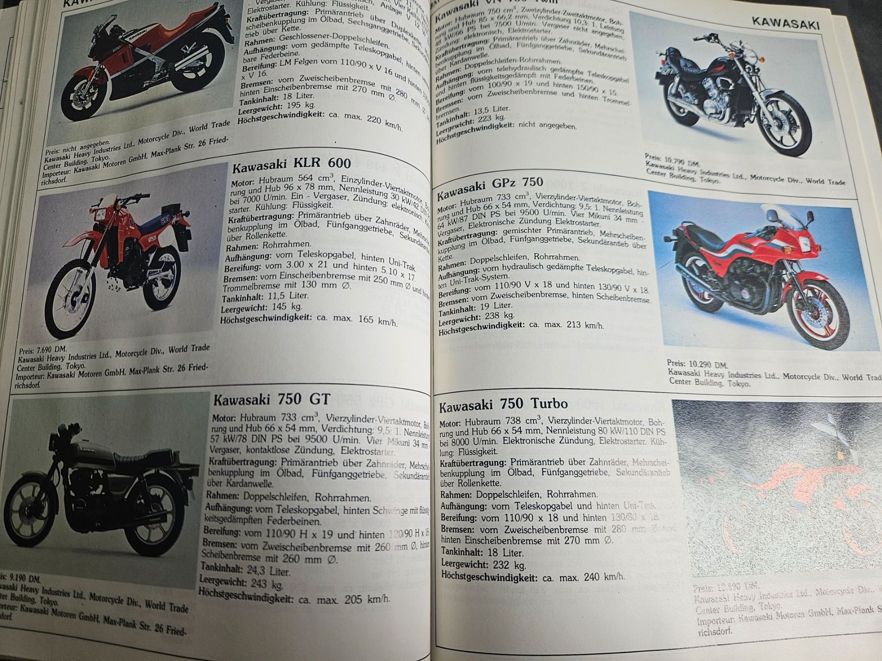 Revues & Magazines: Motorrad Aktuell 1986 Katalog  xx – D'occasion à Flawil par sr1_f6st 5