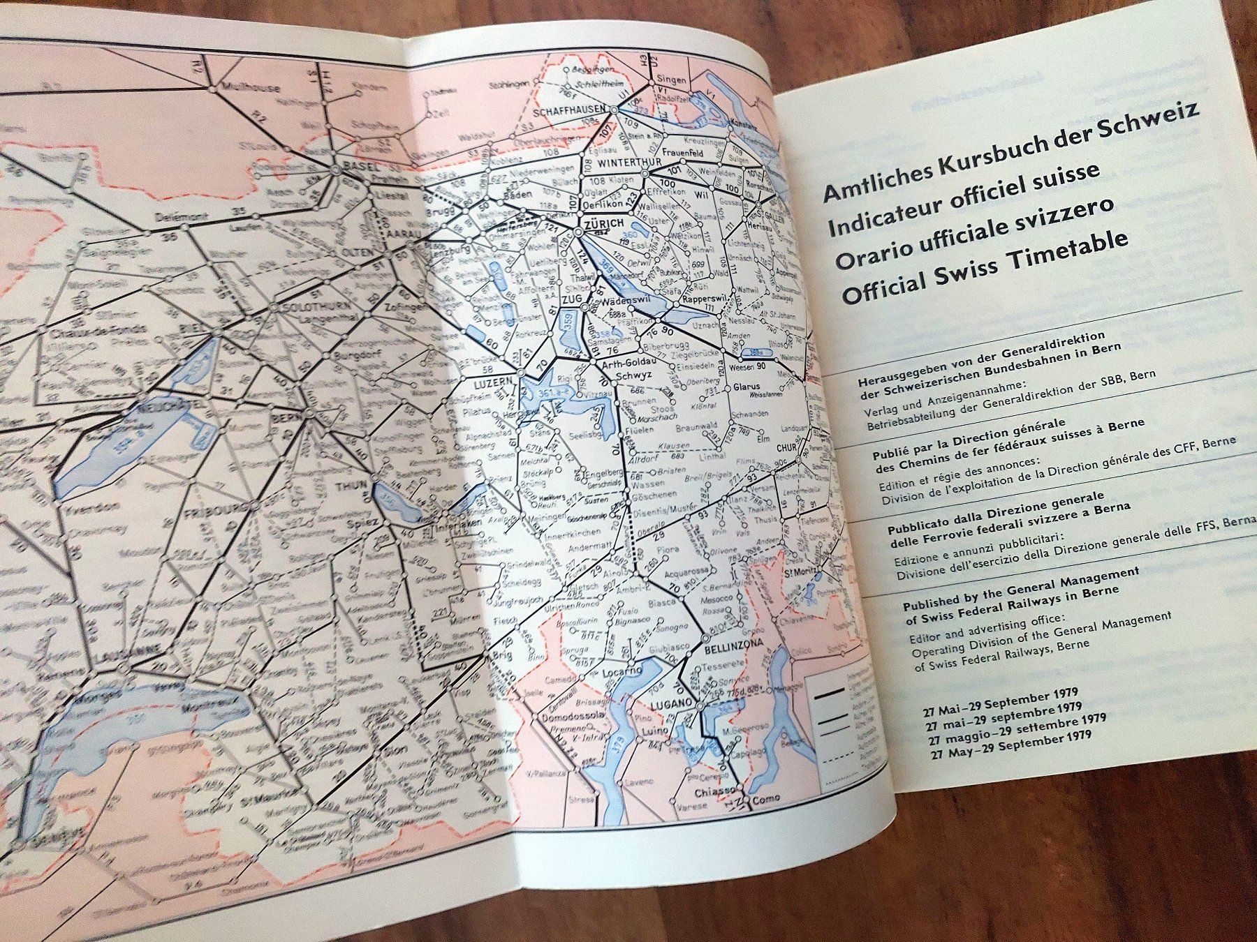 Libri: Amtliches Kursbuch Sommer 1979 – Usato da Schönenwerd venduto da Steidi 1