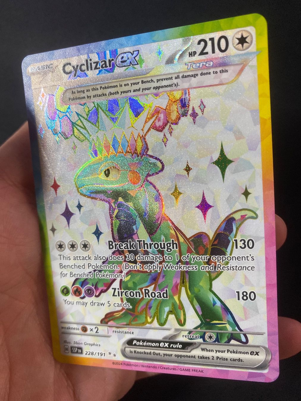 Pokémon Carte collezionabili: Cyclizar ex 228 - Mopex ex - Surging Sparks - EN – Nuovo (secondo la descrizione) da Hausen AG venduto da Shrade 1