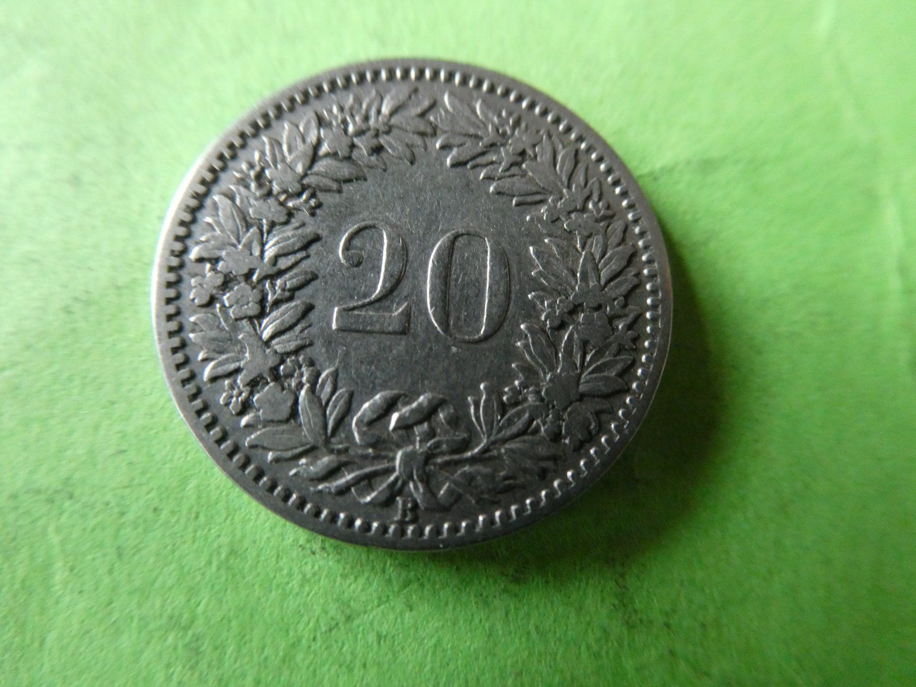 Tutti le monete: Schweiz 1896,  20 Rappen – Usato da Hinterforst venduto da Rohusri 1