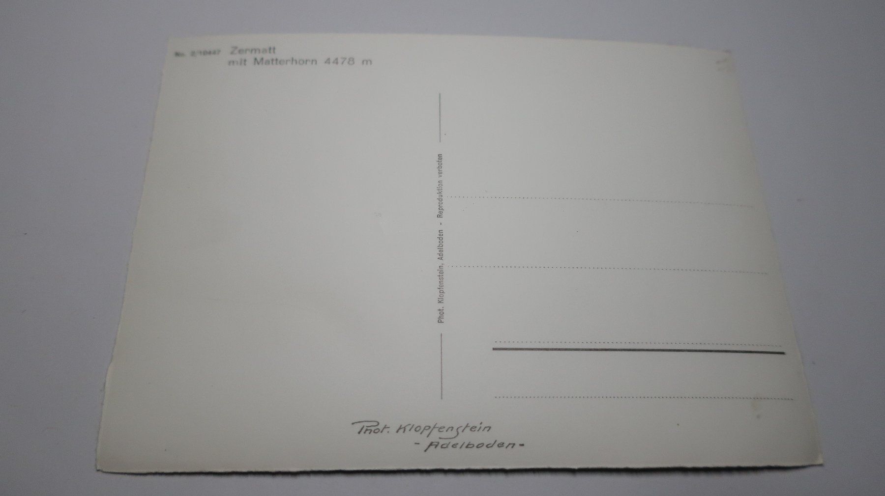 Cartoline postali: Zermatt mit Matterhorn – Difettoso da Cormoret venduto da Pascalll2001 4