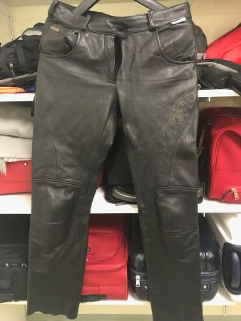 Richa Lederhose Damen, Montannah Pants Ladies, Farbe schwarz