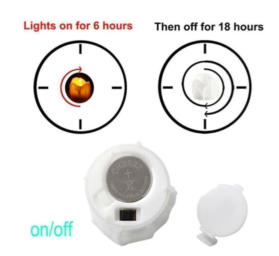 Candele: LED Teelichtkerzen mit Timer inkl. Batt. – Nuovo e nell'imballaggio originale da Diepoldsau venduto da preisparadies-ch 3