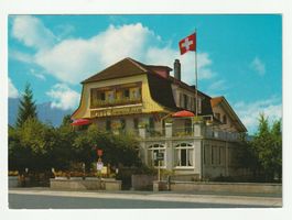 AK Thun, Dürrenast Hotel Rest. Sommerheim Schweizer Flaggen
