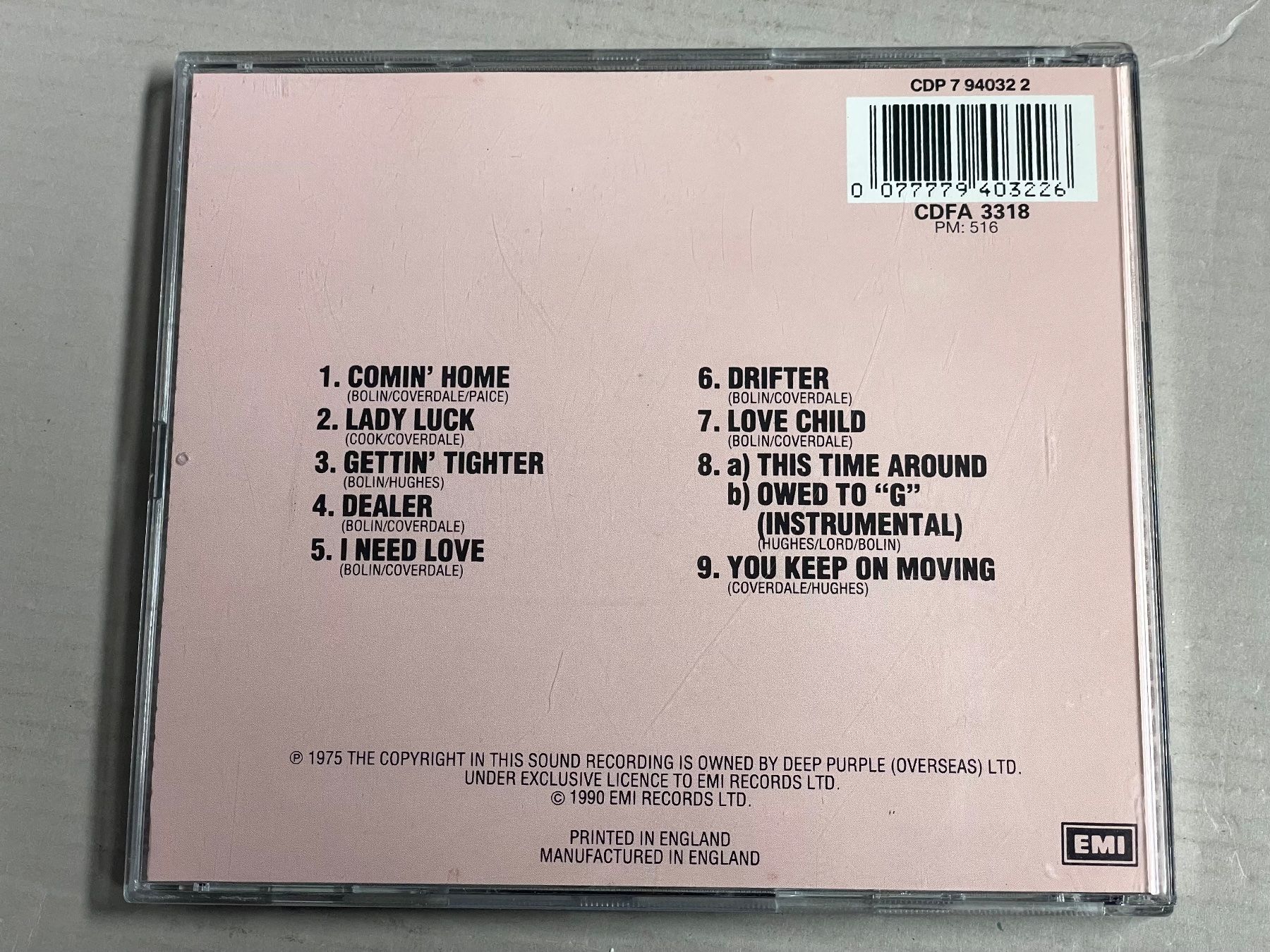CD: Deep Purple-Come Taste The Band – Usato da Muri b. Bern venduto da AdidasCollector 4