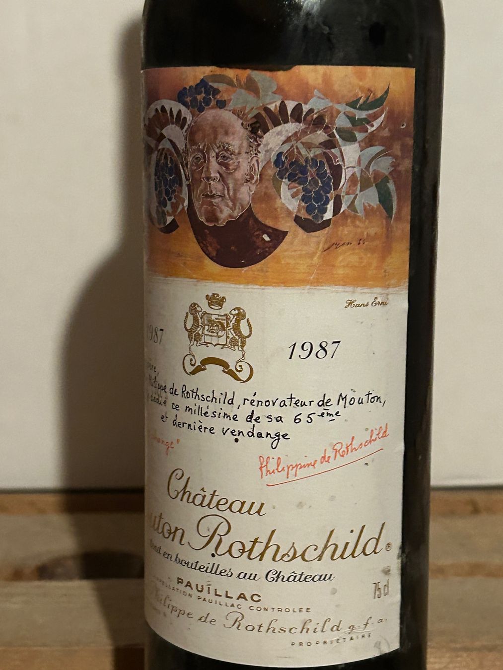 Mouton Rothschild Wein: Château Mouton Rothschild 1987 – Neu (gemäss Beschreibung) aus Roche VD von avediscipule 2