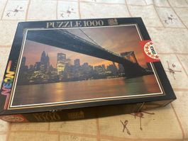 Puzzle Educa Neon, 1000 Teile, Brooklyn Bridge, Neu!