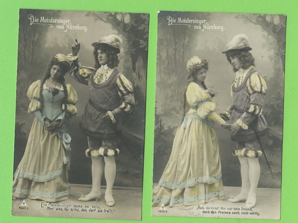 Cartoline postali: Die Meistersinger von Nürnberg, 5 AK – Usato da Zürich venduto da t24_de 2