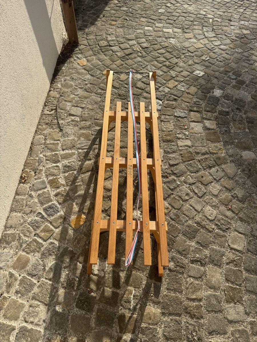 Davos Slitta: Holzschlitten DAVOSER, 3-Plätzer – Usato da Schaffhausen venduto da 1963CD 1