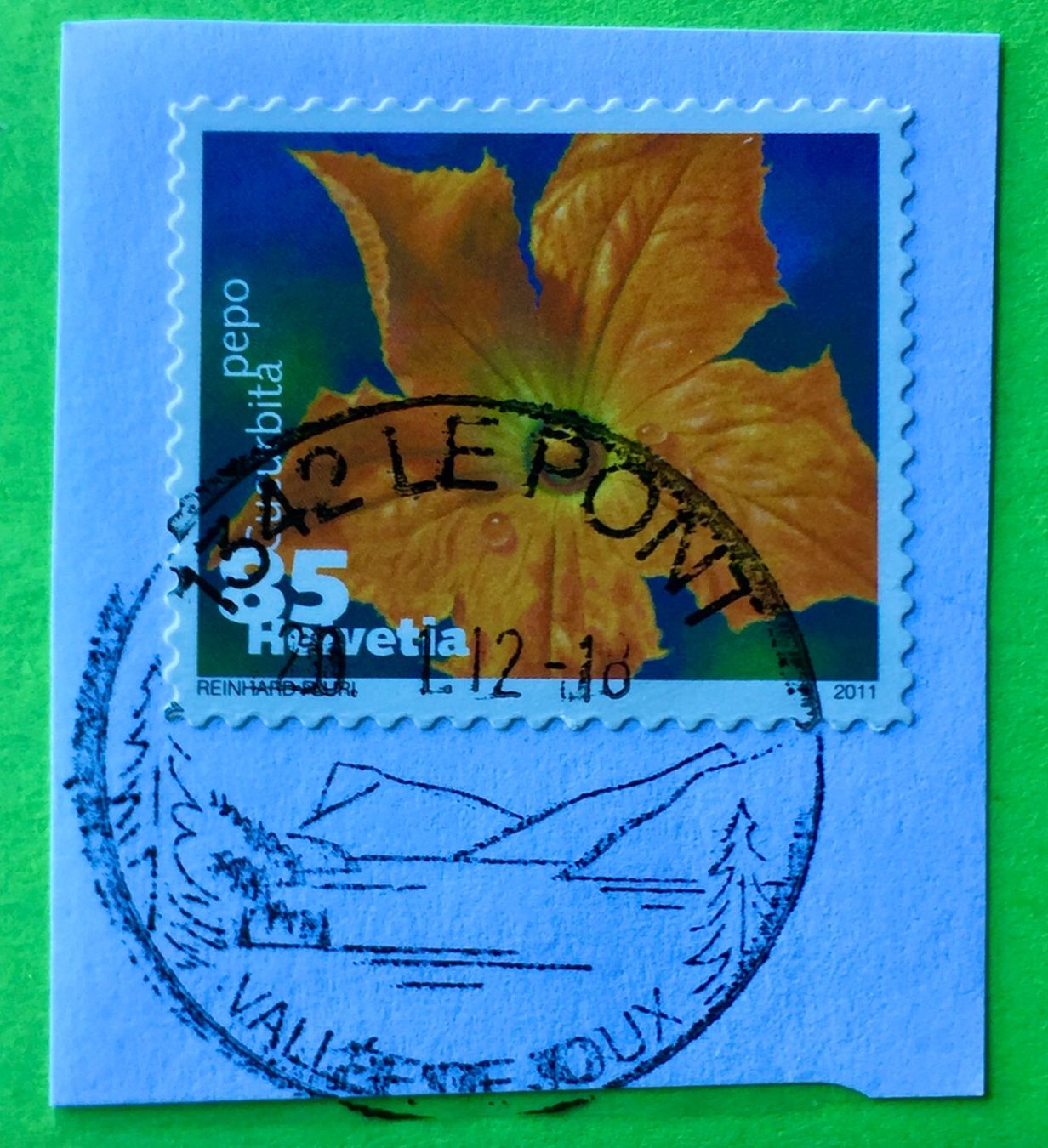 Tutti i francobolli: Nr.1376 Dauermarken Gemüseblüten 2011 mit Stempelt Zucchini – Usato da Aarau venduto da Billa007