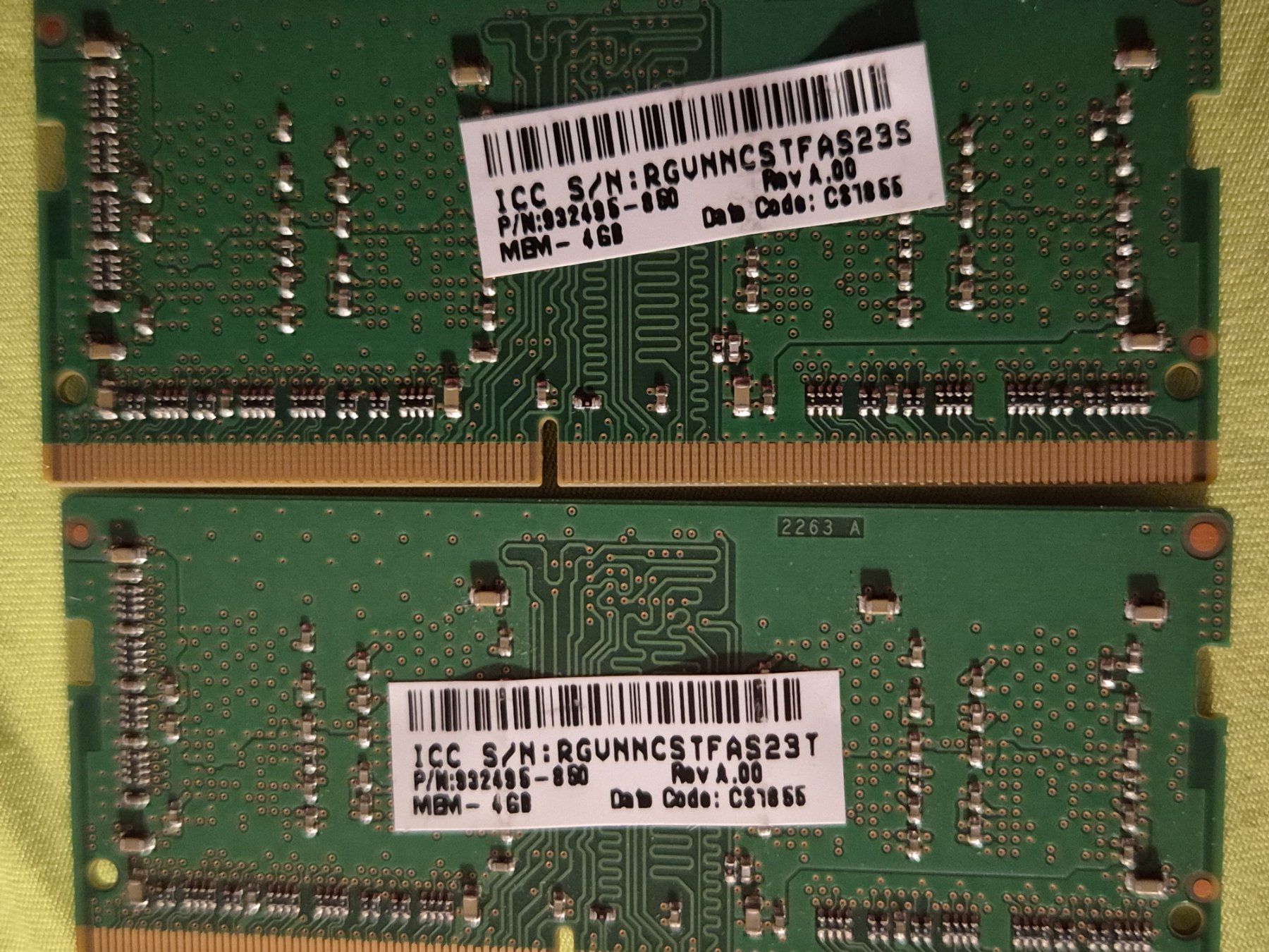 Samsung Memoria / RAM: 2x4GB 1Rx16 PC4-2666V-SC0-11 – Usato da Roggwil BE venduto da GLDANI 1