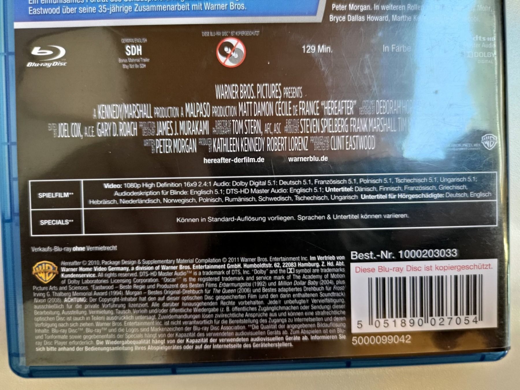 Alle DVDs: HEREAFTER – Gebraucht aus Liestal von Kratzilla 3