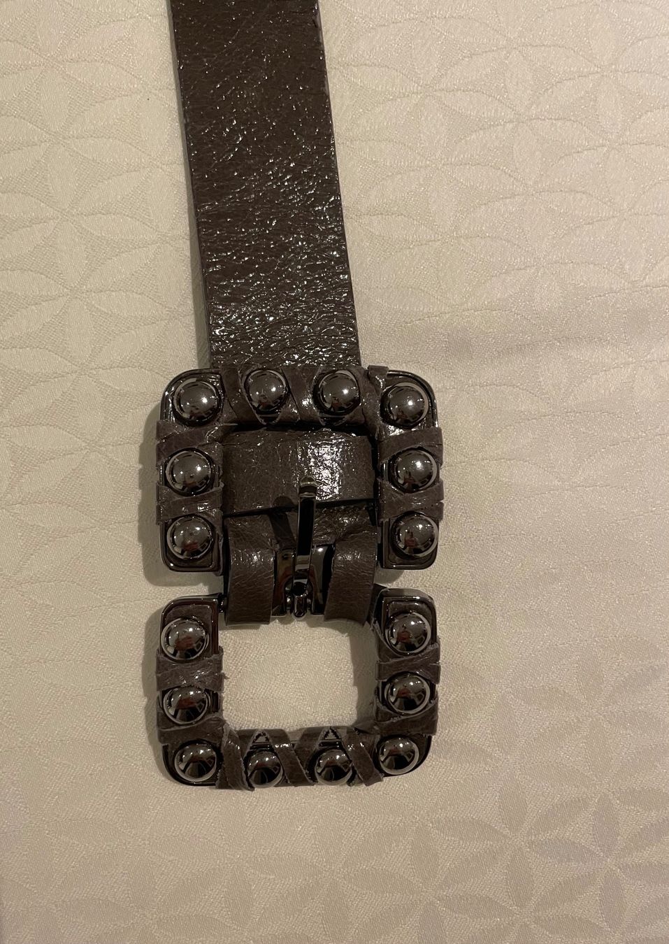 Cinture: Ceinture grise – Nuovo (secondo la descrizione) da Genève venduto da flocon06 1