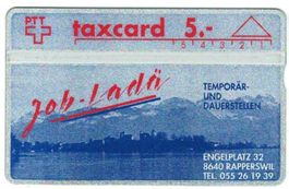 Taxcard 202L_30497 Job-Ladä Rapperswil 700 Ex ungebraucht