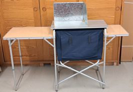 Camping Küchentisch faltbar mit Windschutz