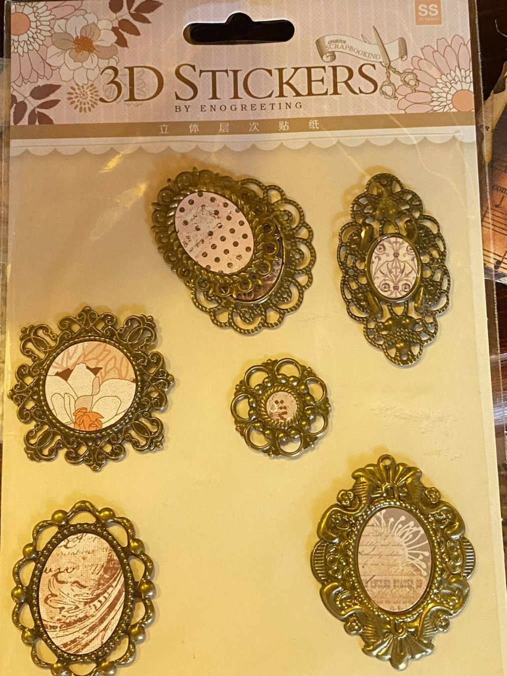 Sticker: STICKER 3D -SET SHABBY CHIC – Nuovo e nell'imballaggio originale da Meienried venduto da ManuelaBoutique 1