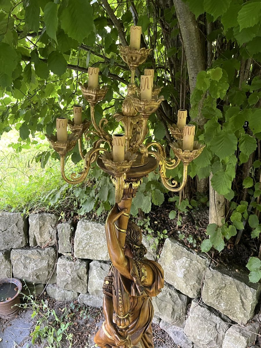 Lampade: Grosser Leuchter  Venezianischer Torchère Stehlampe – Usato da Wiesenberg venduto da swissantik 3