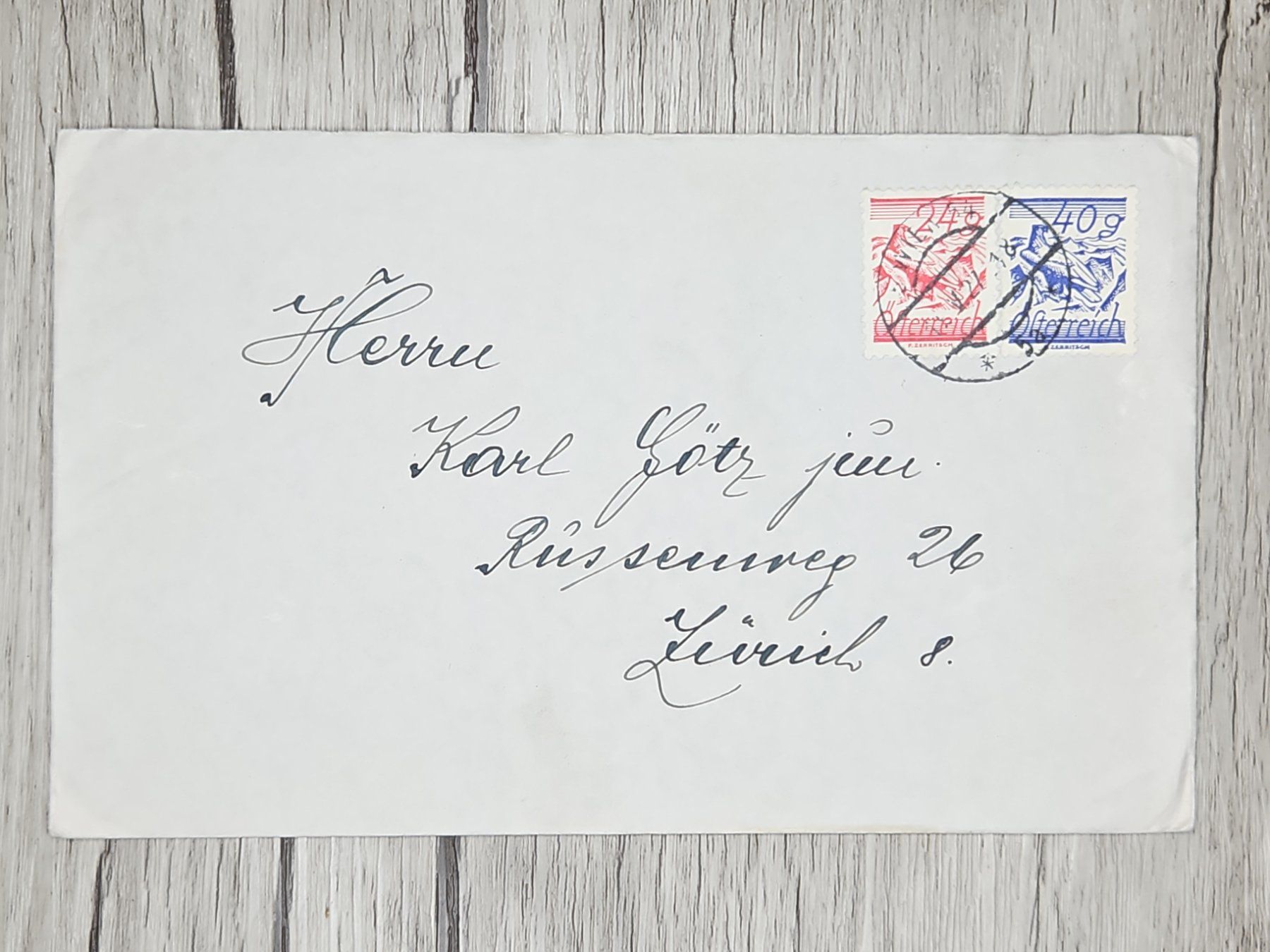 Tutti i francobolli: CL14 Enveloppe + Timbre Autriche 1927 – Usato da Cousset venduto da Patrick_Collections