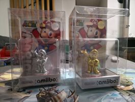 Mario Amiibo Gold & Silver Set