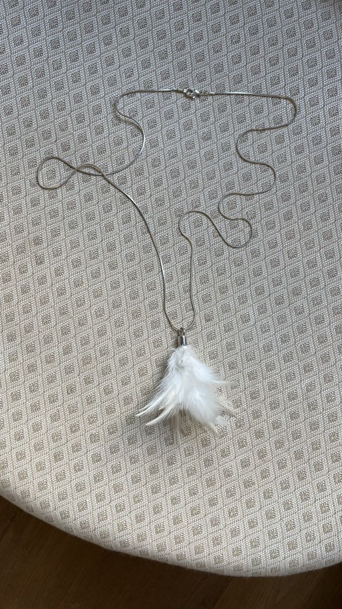 Catenine: Collana con ciondolo piuma bianca argento – Usato da Lugano venduto da yul_fhg2 1