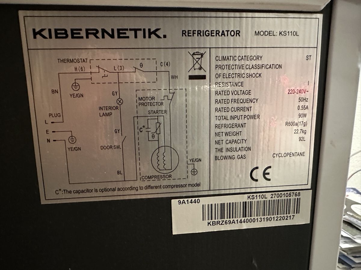 Kibernetik Frigoriferi: Kühlschrank Kibernetik KS110L – Usato da Dübendorf venduto da mic_l5t2 1