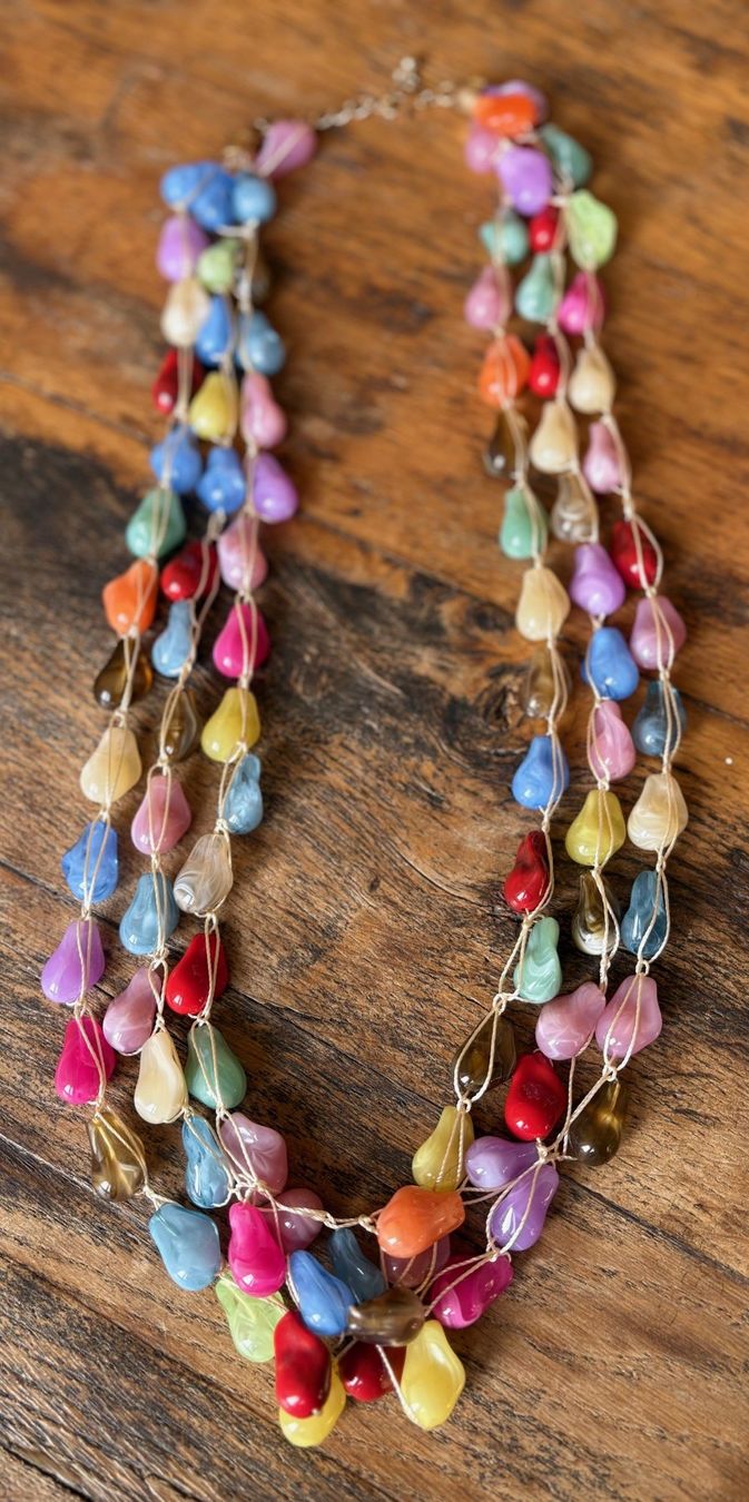 Catenine: Collier avec gouttes de couleurs – Nuovo e nell'imballaggio originale da Locarno venduto da DBSiesta 1