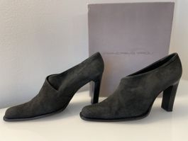 Stiefeletten, Designerschuhe, echtes Leder, Gr. 39