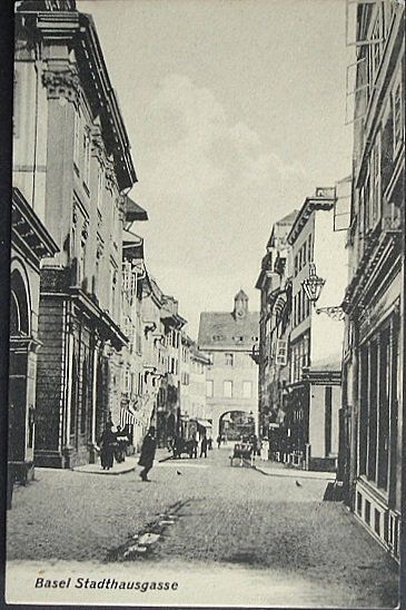Cartes postales: BASEL Stadthausgasse animée – Neuf (Voir description) à Jona par philajona