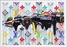 Death NYC Pop Art Druck " Vuitton Red Bull RB19 Racing Car