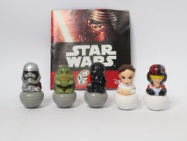 5x Star Wars mini Stehauf Männchen  neu Rollinz neu