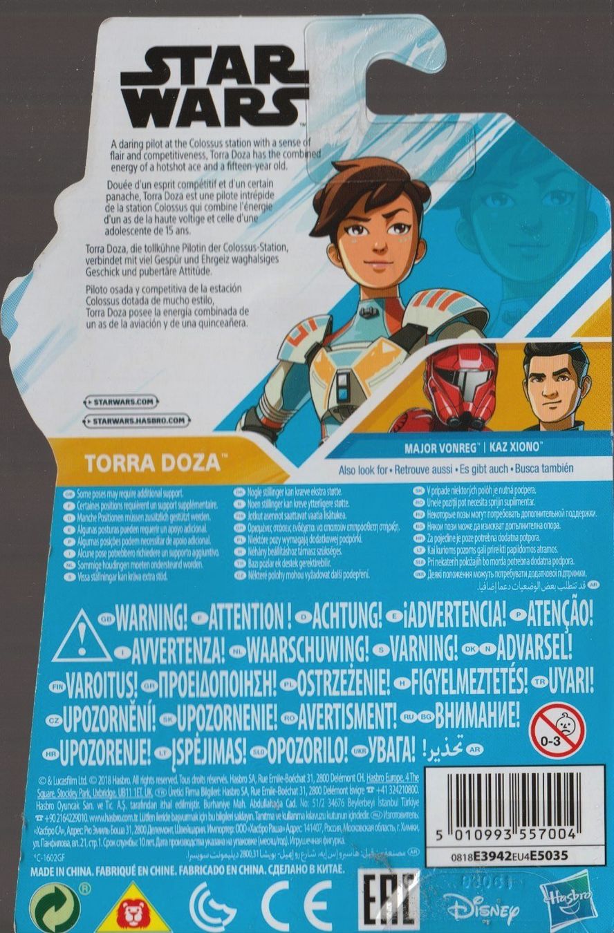 Star Wars Figuren: TORRA DOZA 9 cm STAR WARS ACTION FIGURE Hasbro E3942 – Neu und originalverpackt aus Vezia von Aquarius_Age 1