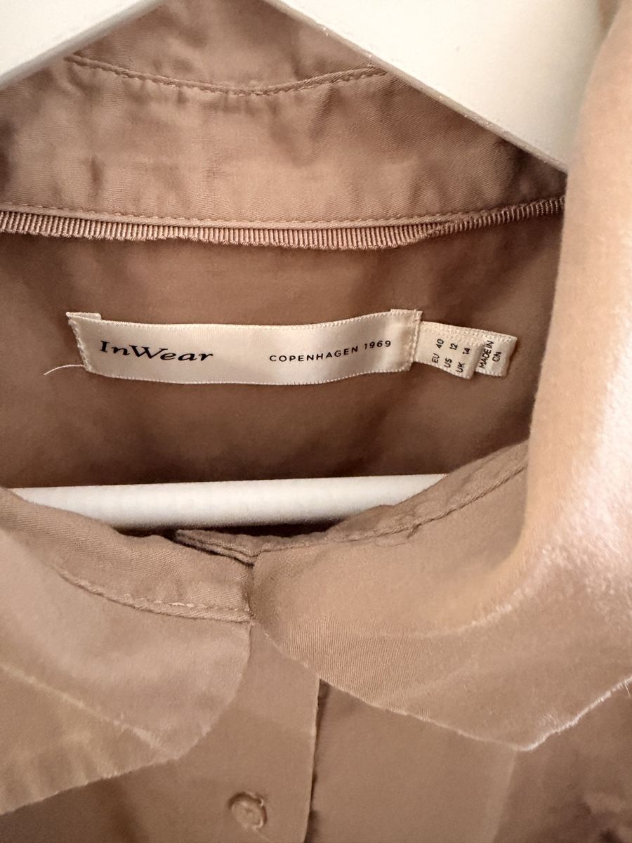 Blusen: Hemdbluse InWear beige Gr 40 – Gebraucht aus Endingen von BuffyCreamy 2