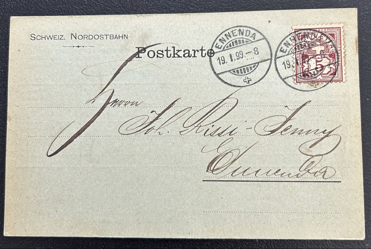 Alle Briefmarken: Avis Karte Ennenda – Gebraucht aus Horw von Tellbub