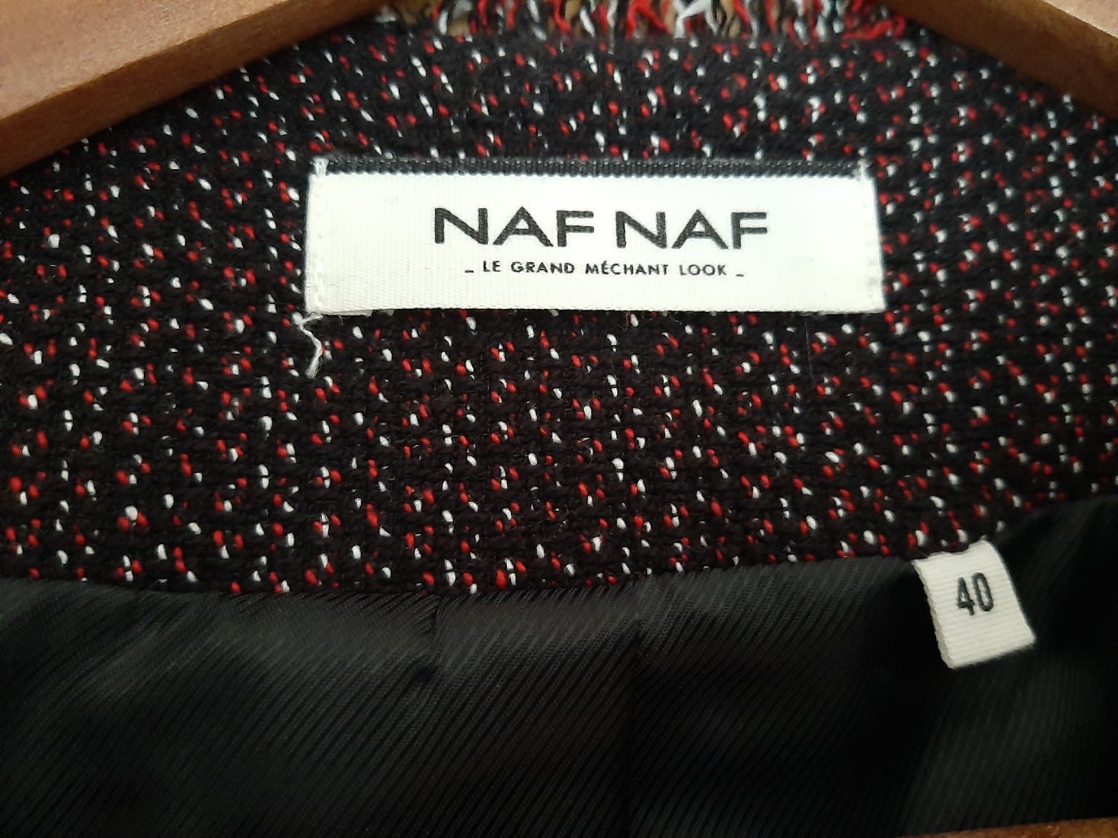 Nafnaf Jacken: NAFNAF Veste tweed rouge noir – Neu (gemäss Beschreibung) aus Lausanne von del_tpq5 1