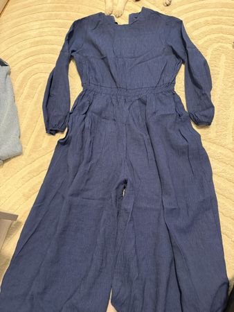 Sommerlicher Jumpsuit Gr. 38 von Trendyol, Dunkelblau, leich