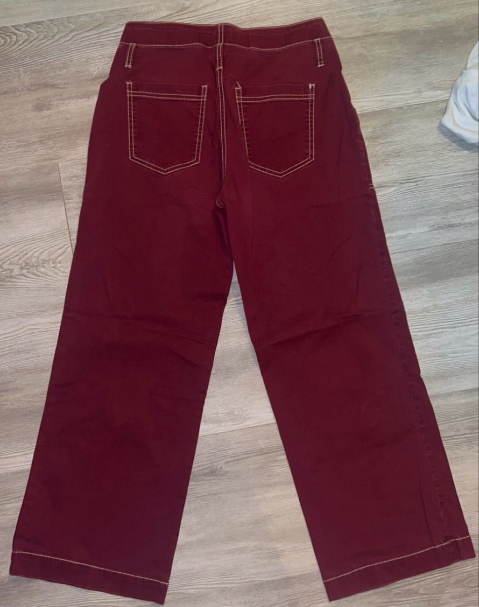 C&A Pantaloni: Pantalon large bordeaux – Nuovo (secondo la descrizione) da Charmoille venduto da chaignat03 1