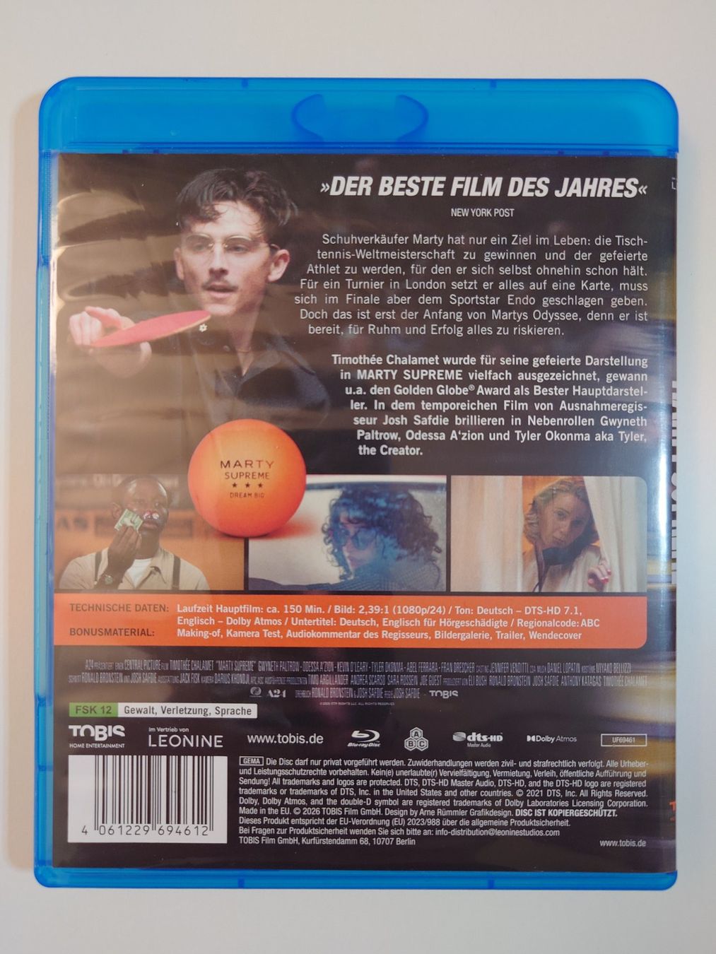 Tous les DVDs: Marty Supreme Blu-Ray – D'occasion à Kaiseraugst par flo_ydd2 1