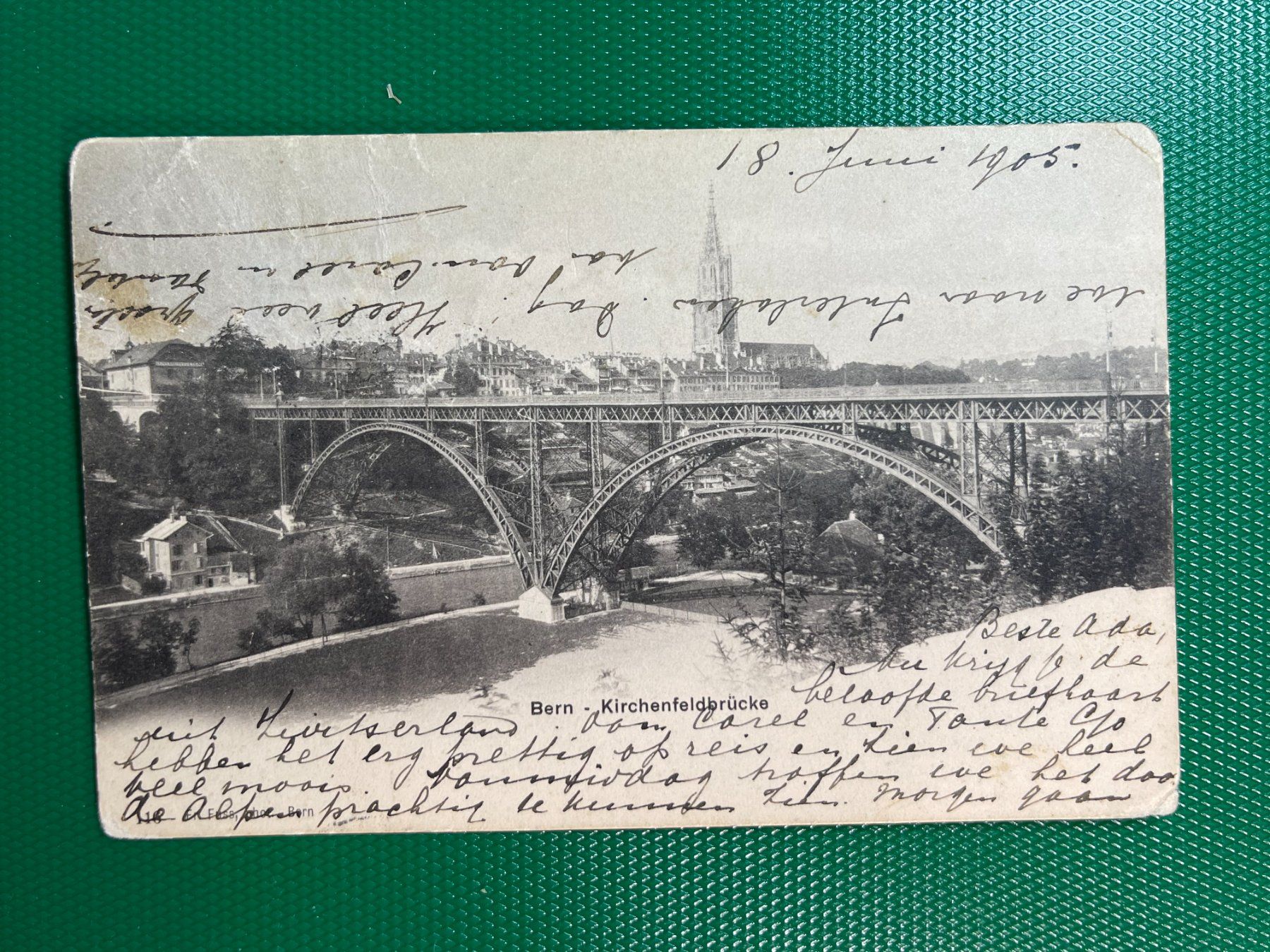 Ansichtskarten: Bern, Kirchfeldbrücke – Gebraucht aus Steg VS von _vinci_